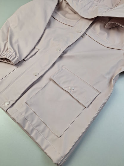 Pastelově růžová bunda do deště