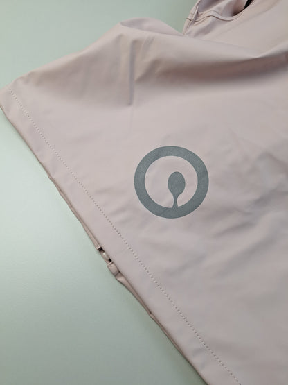 Pastelově růžová bunda do deště